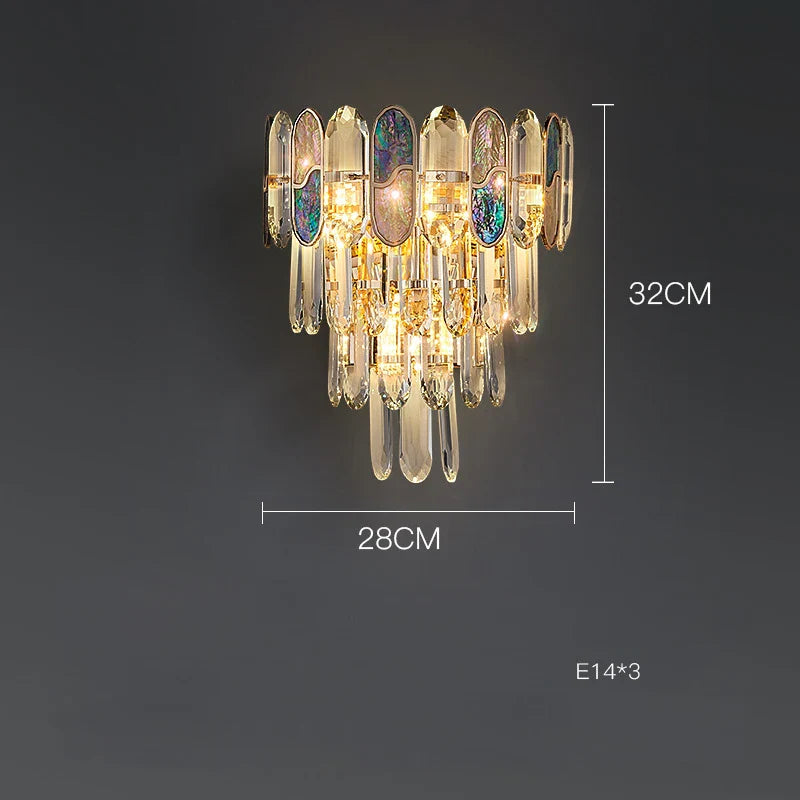 Afralia™ Crystal Chandelier LED Lighting for Living Room