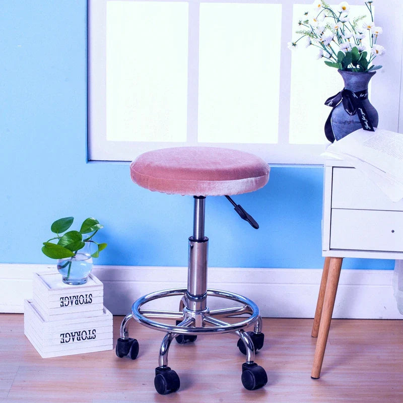 Afralia™ Fleece Stool Cover: Elastic, Removable, Stretch Seat Protector