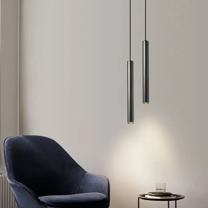Afralia™ Modern Tube Pendant Light Fixture for Indoor Home Decoration & Lighting