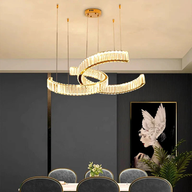 Afralia™ Crystal Chandelier for Modern Home Decoration and Interior Lighting