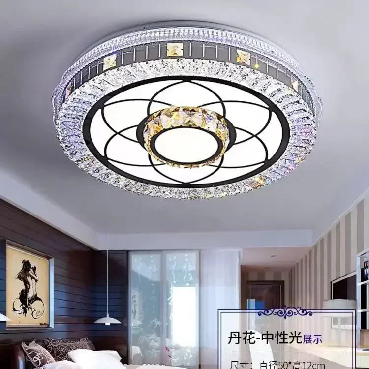 Afralia™ Crystal LED Ceiling Lamp for Modern Home Decor