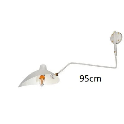 Serge Mouille Retro Loft Industrial Wall Lamps by Afralia™ - Rotating Sconce Lights