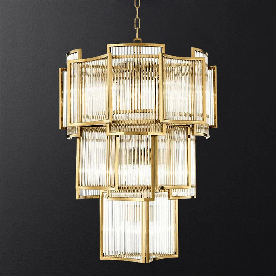 Afralia™ Crystal Loft LED Chandelier for Bedroom Living Dining Room Lighting