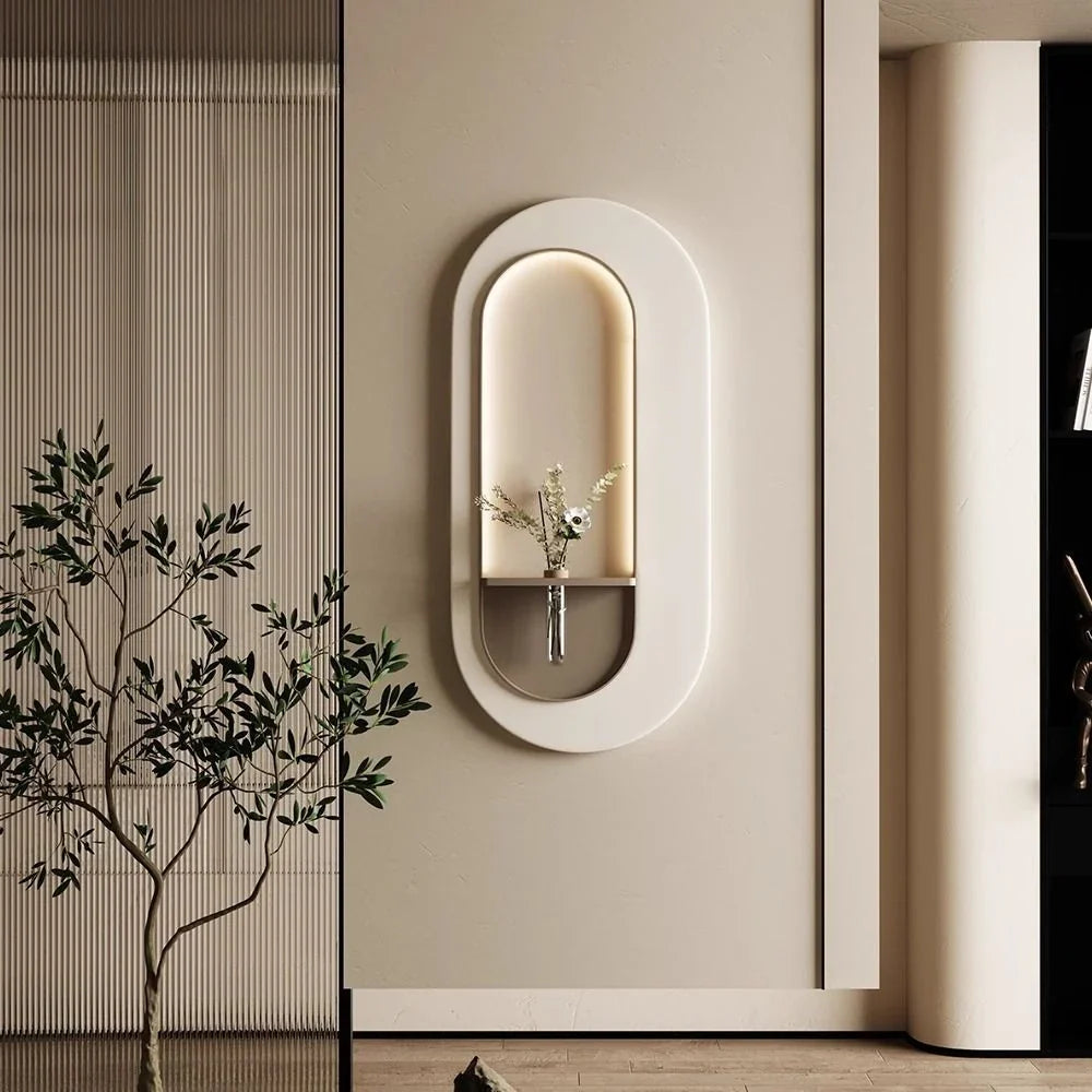 Afralia™ Sandstone Foyer Corridor Wall Art: Living Room TV Lighting, 3D Hanging Painting