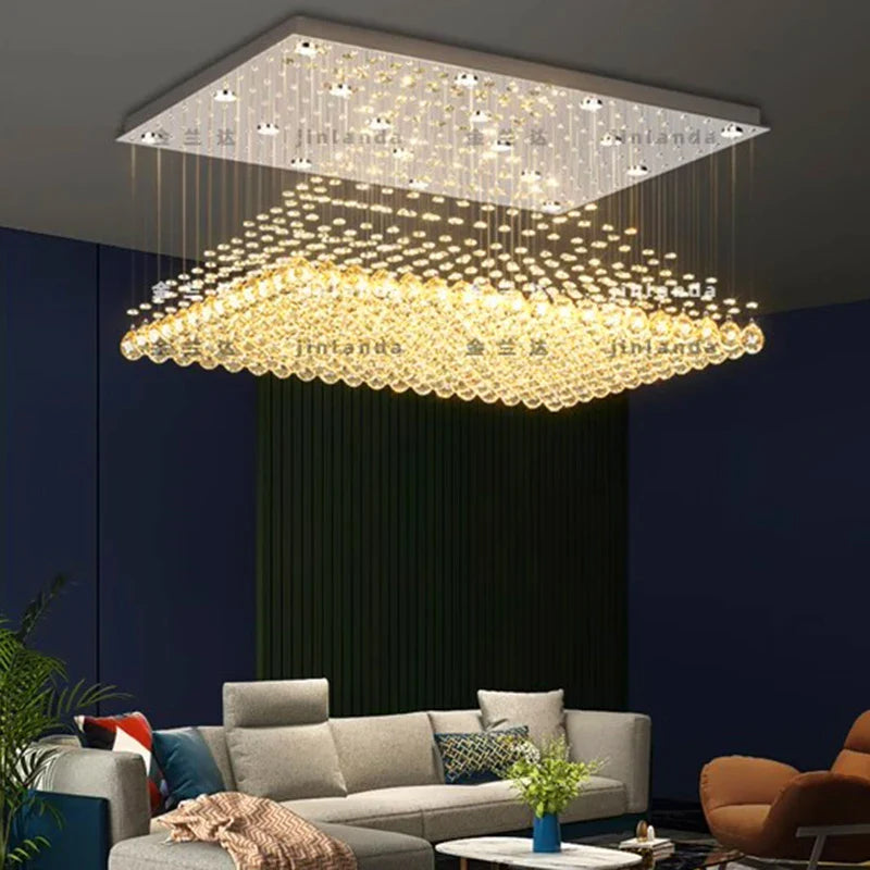 Afralia™ Crystal Chandelier | Dining Room Pendant Light | Indoor Ceiling Fixture