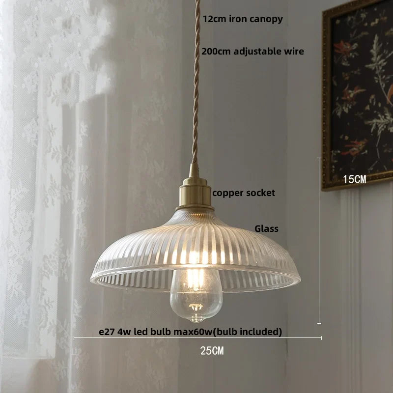Afralia™ Orange Glass LED Pendant Light with Knob Switch - Nordic Modern Design