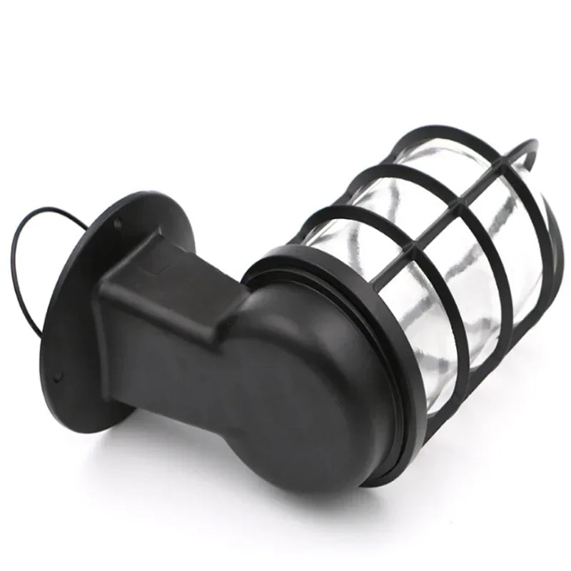 Afralia™ Iron Cage Guard Wall Sconce Vintage Retro Industrial Loft Wall Lamp