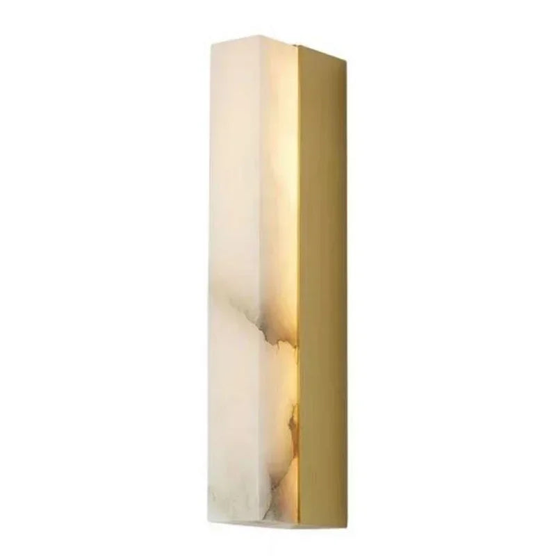 Afralia™ Marble Wall Lamp Minimalist LED Indoor Lighting Bedroom Living Room Decor