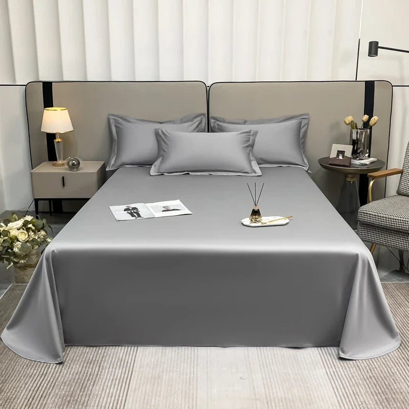 Afralia™ Premium Egyptian Cotton Flat Sheet in Various Sizes & Colors