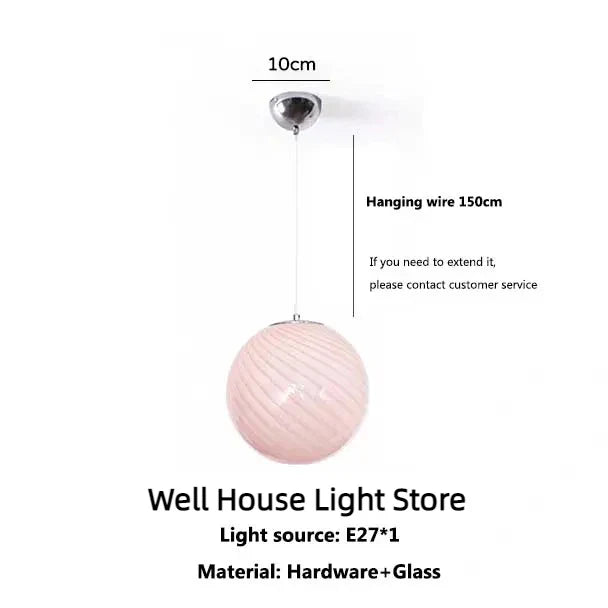 Afralia™ Nordic Lollipop Glass Pendant Light: Colorful Bubble Chandelier for Bedroom and Restaurant