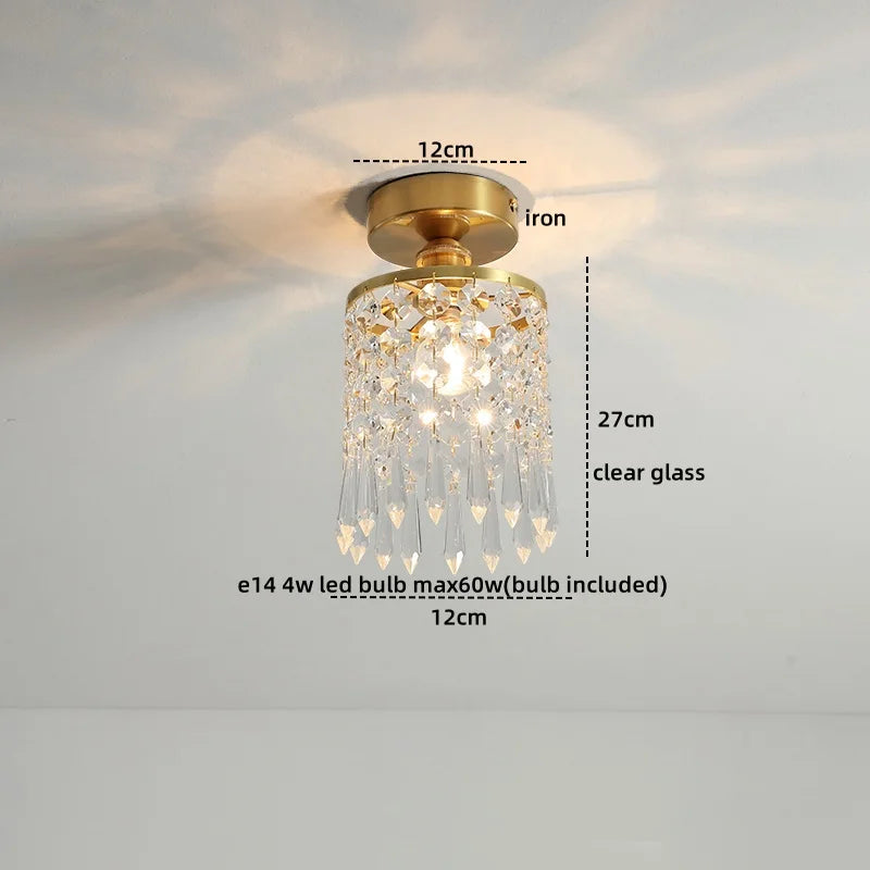 Afralia™ Copper Glass LED Ceiling Light: Nordic Modern Living Room Home Lighting