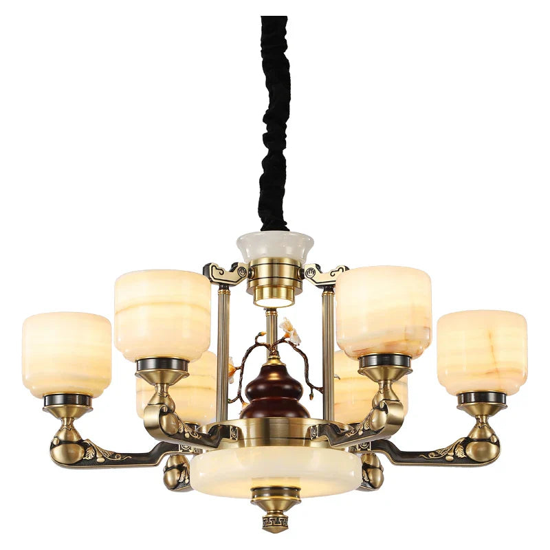 Afralia™ European Crystal Chandelier: Modern Luxury Copper Lighting for Living Room, Restaurant, and Hall.