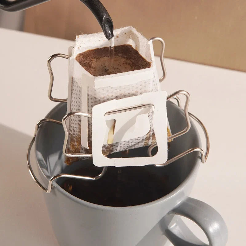 Afralia™ Stainless Steel Coffee Filter Holder Stand