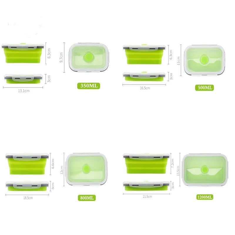 Afralia™ Silicone Lunch Box Set for Food Storage and Dining