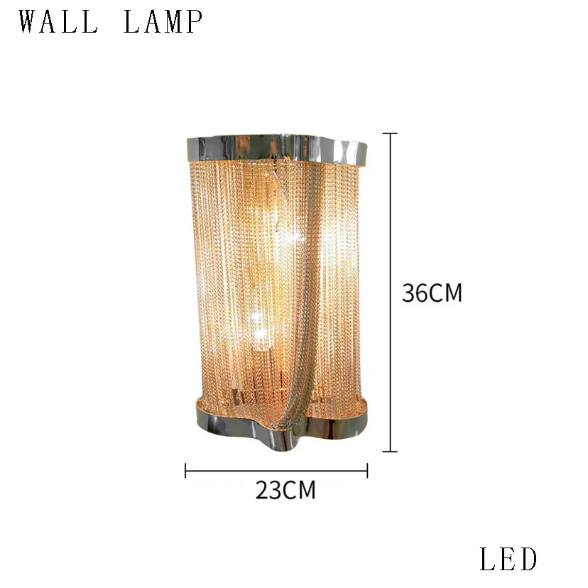 Afralia™ Spiral Staircase Chandelier Tassel Ceiling Light LED Lustres Silver Gold Decor