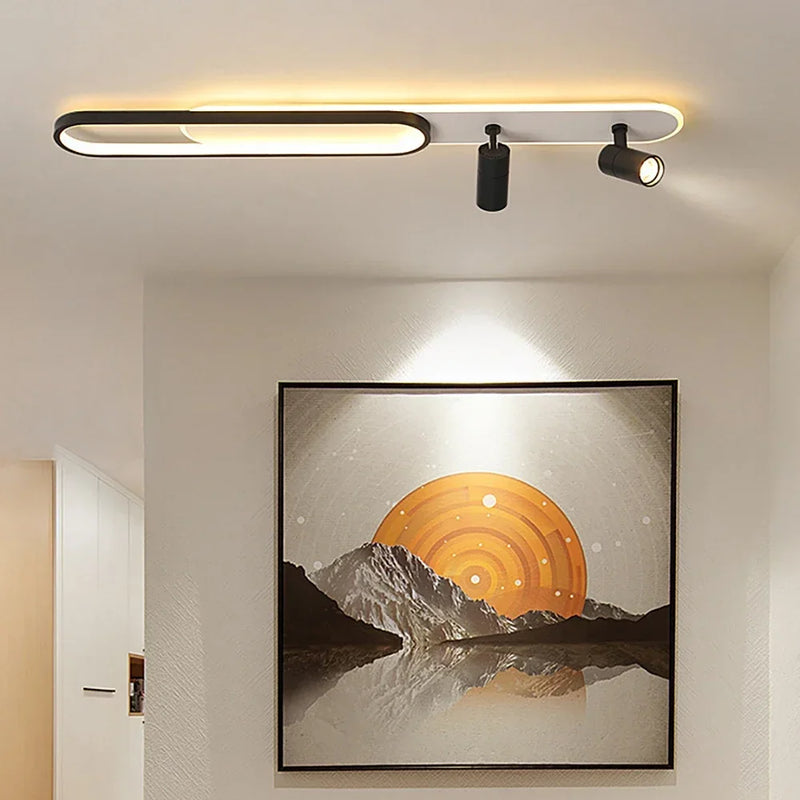 Afralia™ Modern LED Ceiling Lamps with Spotlight - Contemporary Chandeliers for Versatile Home Lighting