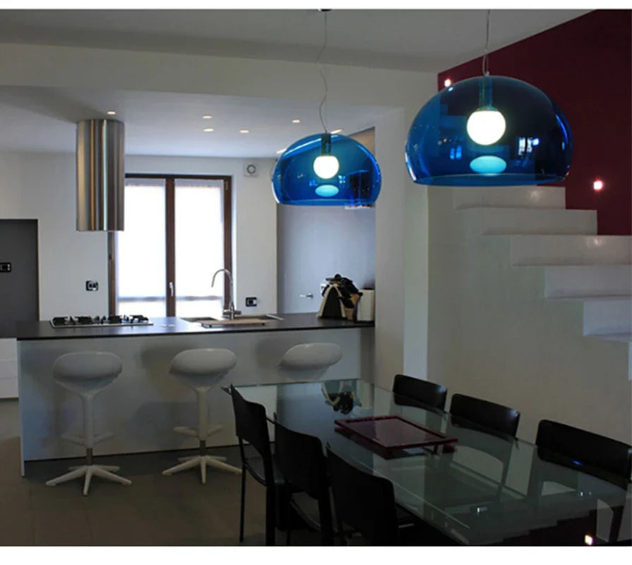 Afralia™ Colorful FL/Y Pendant Lamp: Modern LED Hanging Light for Stylish Spaces