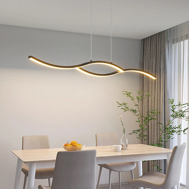 Afralia™ Modern LED Pendant Light - Adjustable Chandelier for Stylish Living Spaces