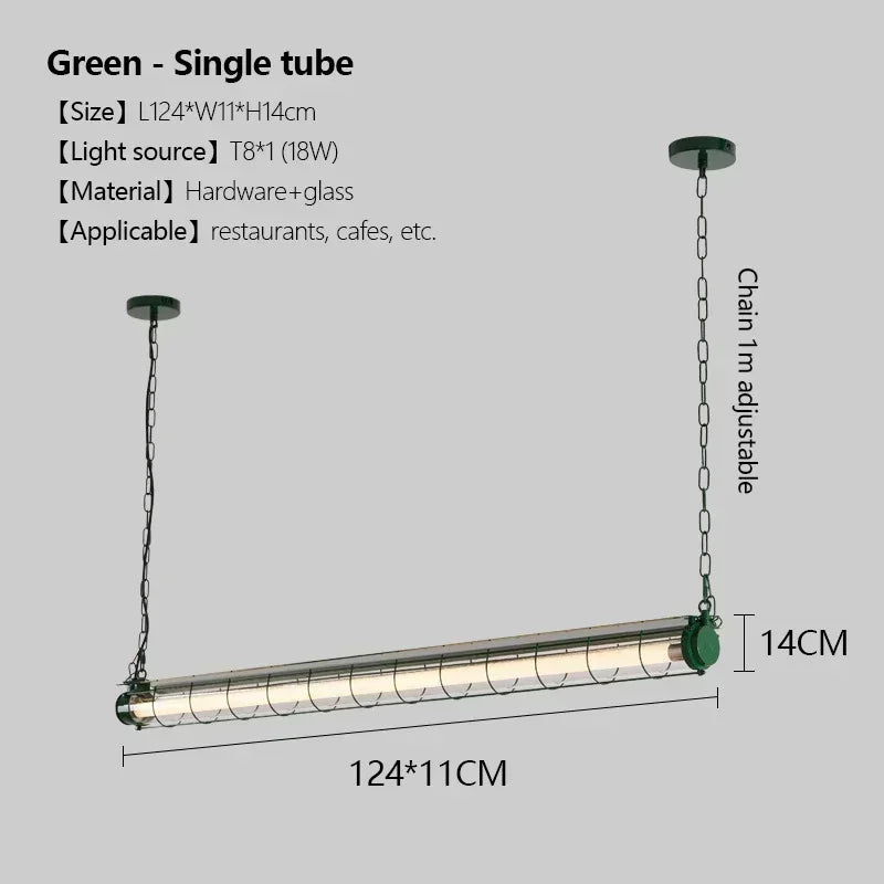 Afralia™ Long Bar Restaurant Pendant Light: Industrial Style for Coffee Shop and Office