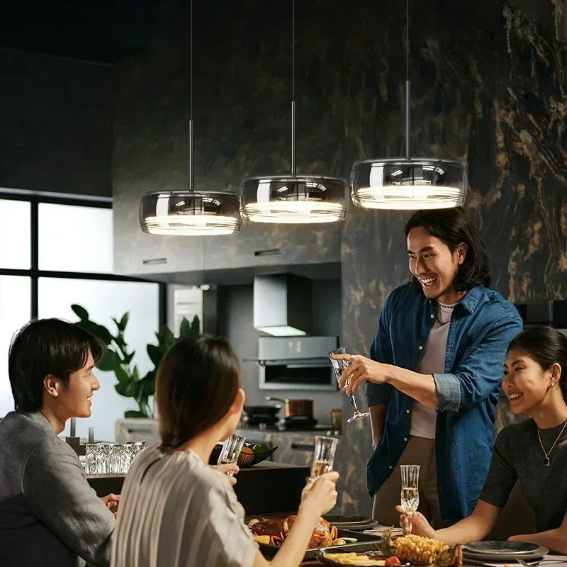 Afralia™ Glass Dining Pendant Light: Modern Minimalist Table Decor for Home Lighting