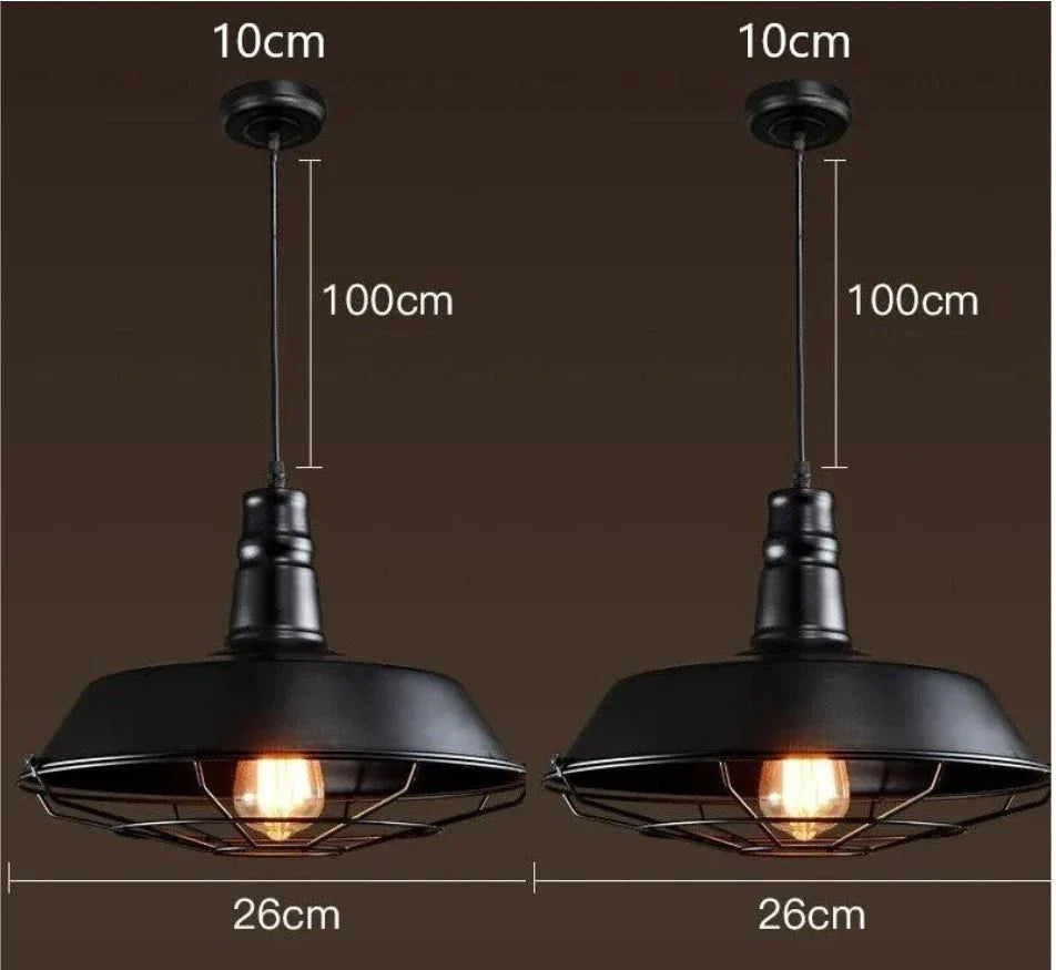 Afralia™ Iron Pendant Lights: Rural Retro Personalized Pot Lid Chandelier
