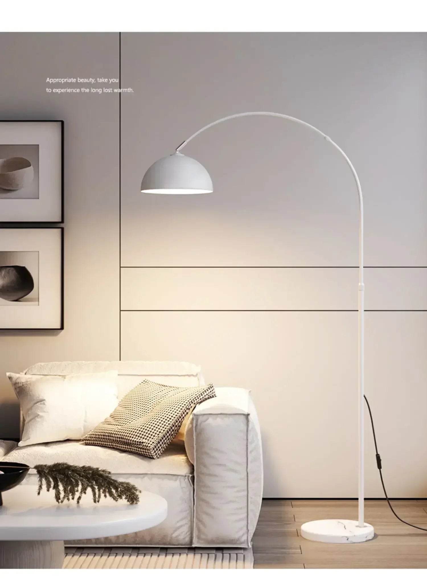 Afralia™ Luxury Marble Floor Lamp for Warm Living Room and Bedroom Decoration