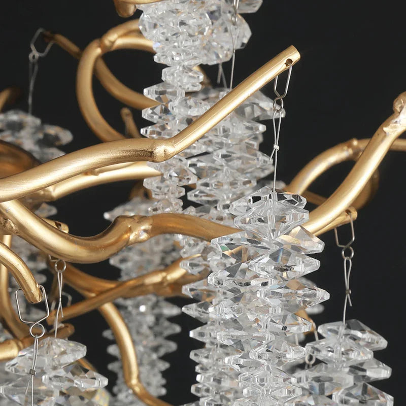 Afralia™ Crystal Chandelier: Postmodern Luxury Pendant Light for Living Room, Bedroom, and Dining Room