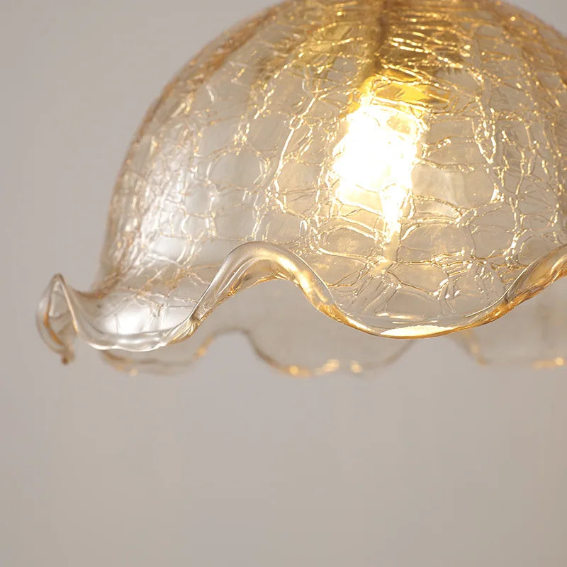 Afralia™ LED Glass Pendant Light Chandelier for Modern Living Dining Room