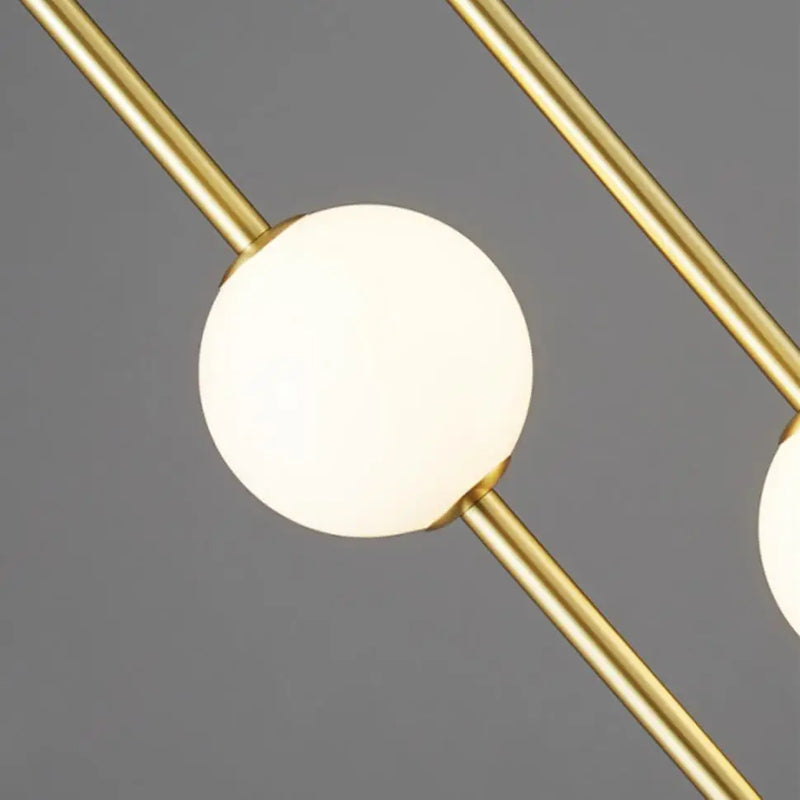 Afralia™ Minimalist Copper LED Chandelier: Height Adjustable Nordic Hanglamp.