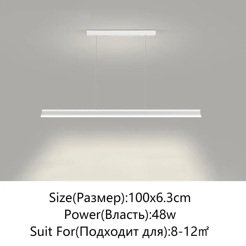 Afralia™ Minimalist LED Chandelier for Home Villa Living Room Bedroom Dining Study Lighting