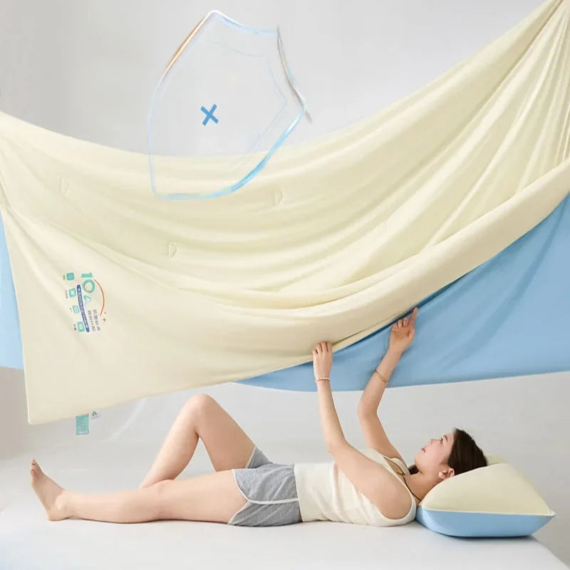 Afralia™ Satin Silky Cooling Blanket - Lightweight Air Conditioner Comforter