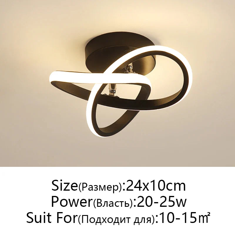 Afralia™ LED Ceiling Lamp for Modern Spaces - Minimalist Indoor Lighting
