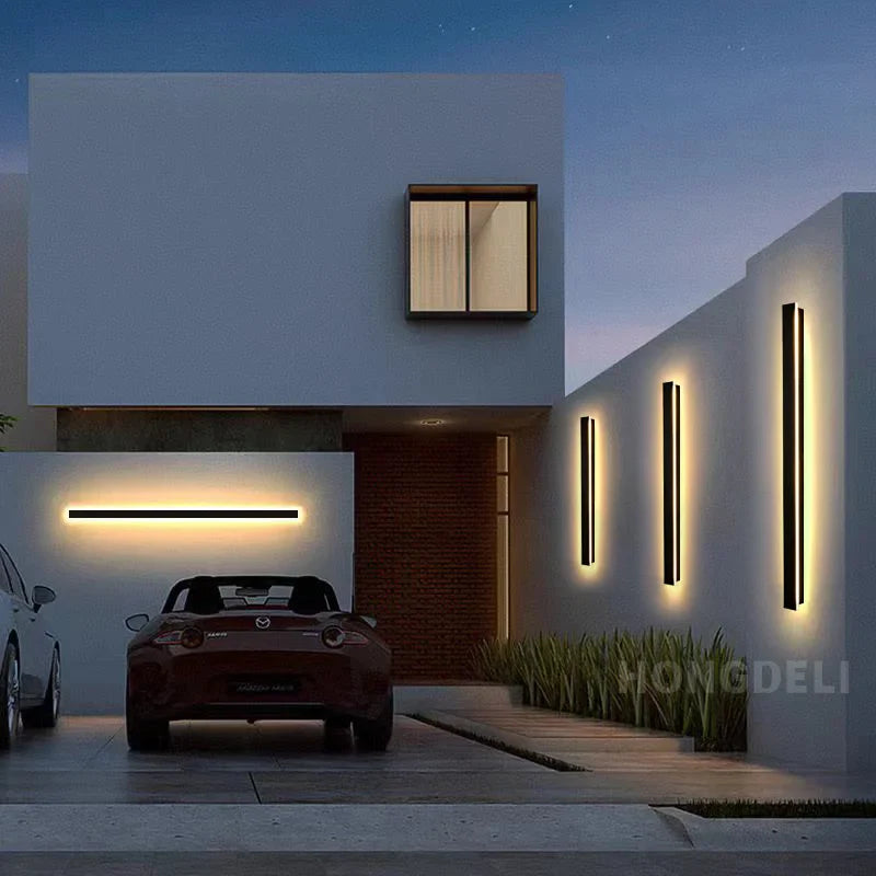 Afralia™ LED Outdoor Wall Light - Waterproof Aluminum Garden Porch Decorative Lighting