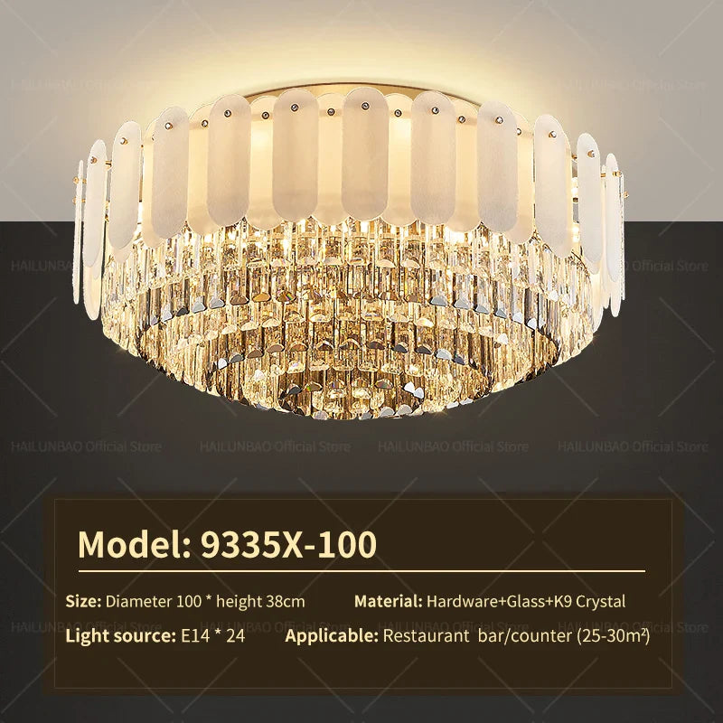 Afralia™ Nordic Crystal Chandelier: Modern Luxury Lighting for Living Room and Bedroom