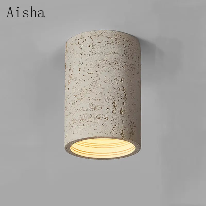 Afralia™ Wabi-sabi LED Resin Ceiling Lamp for Living Room Downlight Decoration