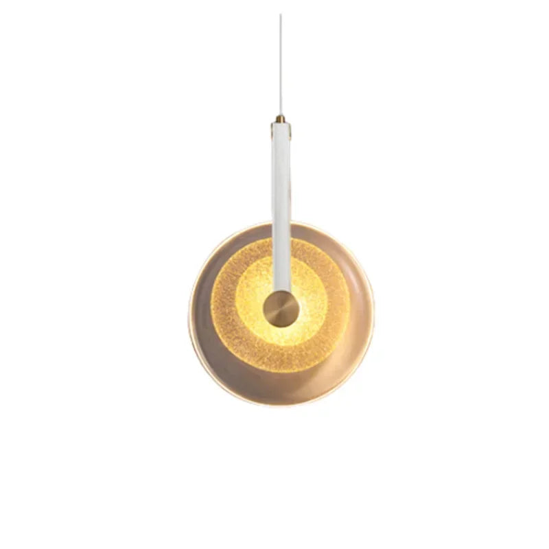 Afralia™ Circular Glass LED Chandelier - Modern Nordic Style for Home Decor