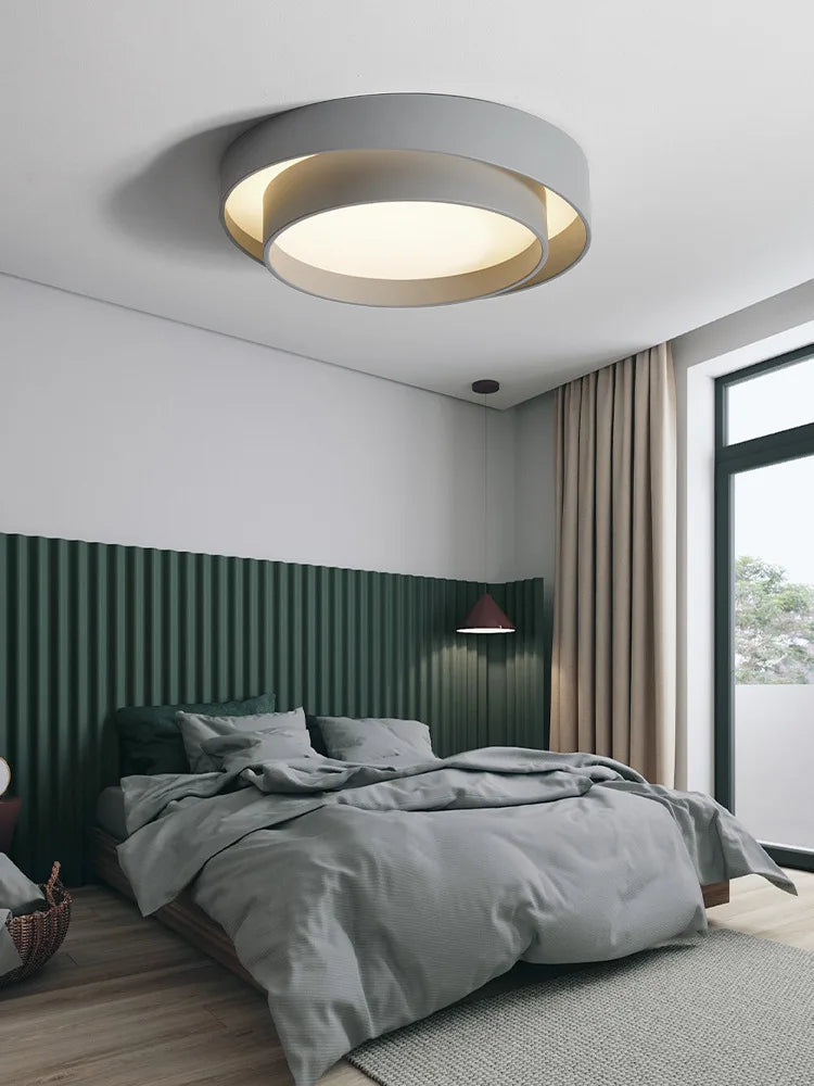 Afralia™ Nordic Round Ceiling Lamp for Living Room, Bedroom, Dining Room Decor
