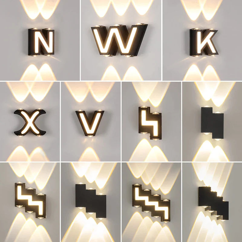 Afralia™ IP65 LED Wall Lamp for Indoor/Outdoor Waterproof Garden Lighting