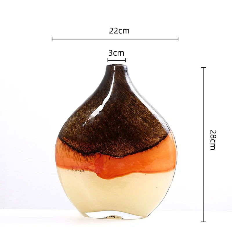 Afralia™ Gradient Glass Vase Hydroponics Terrarium Flower Home Decor