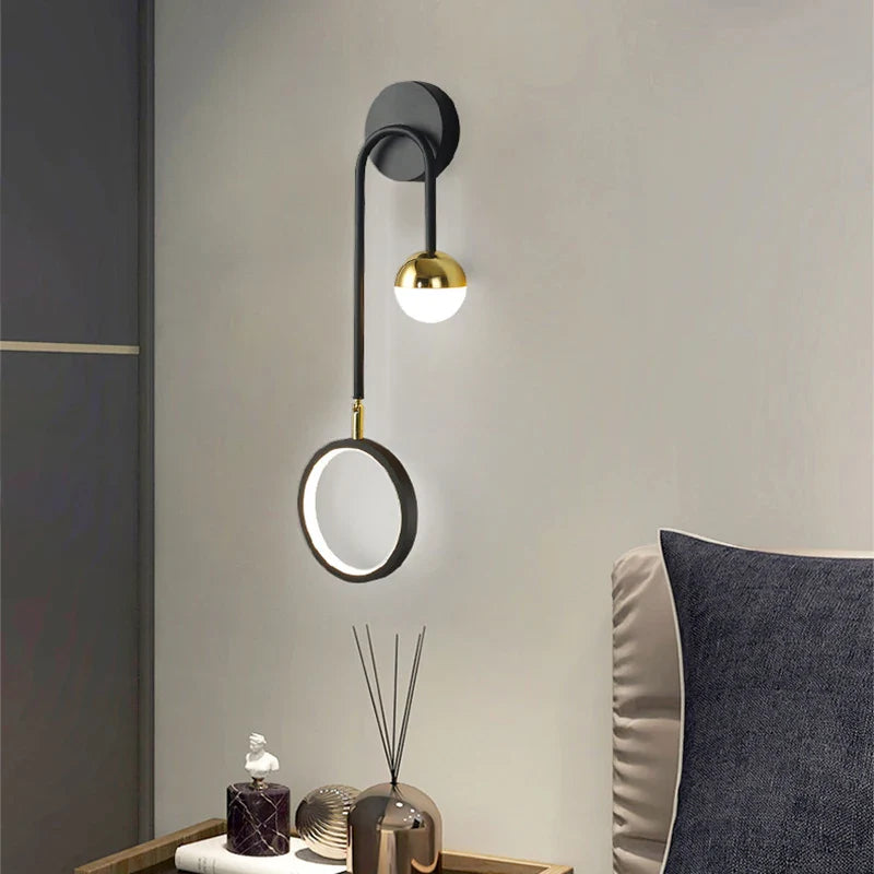 Afralia™ Nordic LED Adjustable Wall Lamp Sconces for Home Decor & Lighting