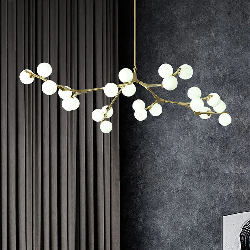 Afralia™ Luxury Glass Ball Chandeliers for Modern Living Room Dining Table Décor