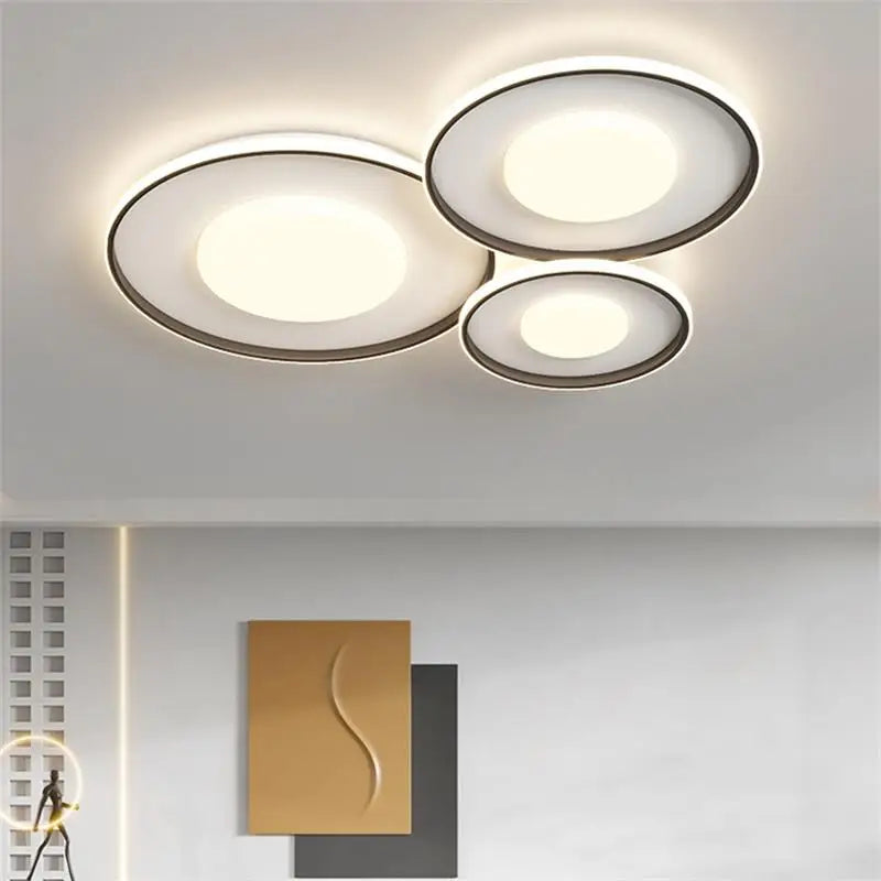 Afralia™ Round Nordic Chandelier Light - Indoor Lighting Fixture for Living Room, Dining Room, Bedroom