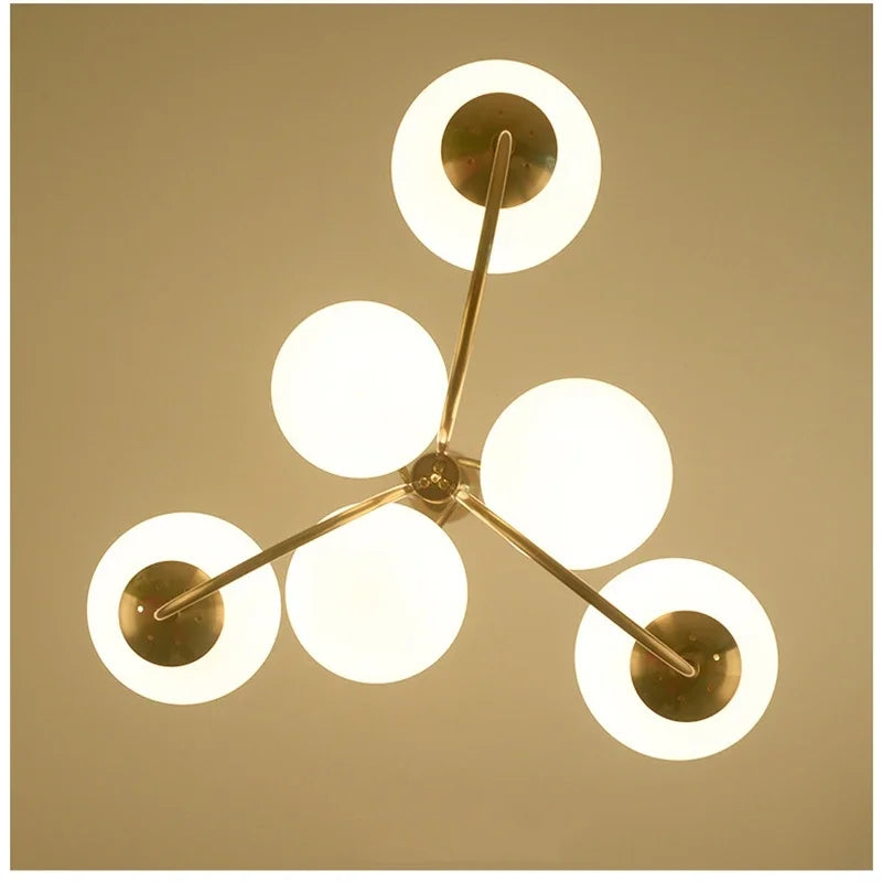 Afralia™ Milk White Glass Pendant Lights for Modern Indoor Decor Lighting