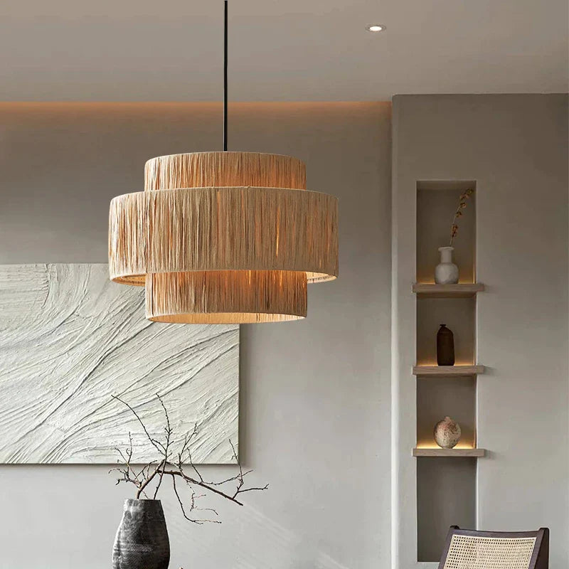 Afralia™ Raffia Grass Pendant Lights for Kitchen, Living, Bedroom, Hotel, Villa, Resort