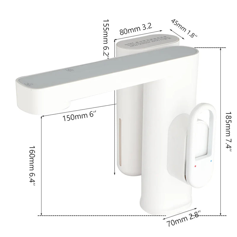 Afralia™ Touch-Free Basin Sensor Faucet & Foam Soap Dispenser Mixer Taps - Deck Mounted