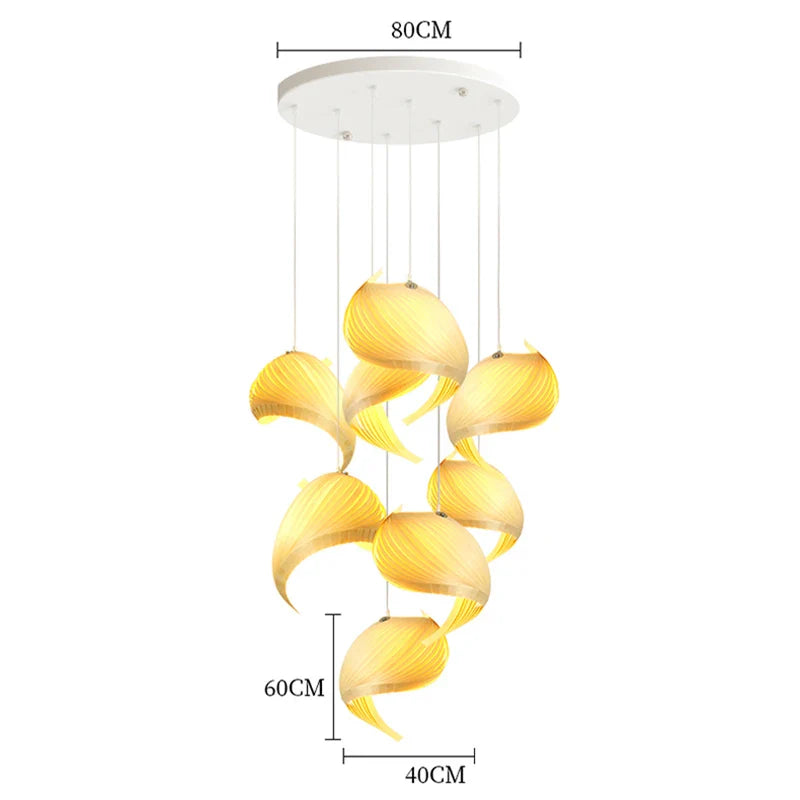 Afralia™ Shell Conch Pendant Lighting for Living Room Decor and Restaurant Fixture