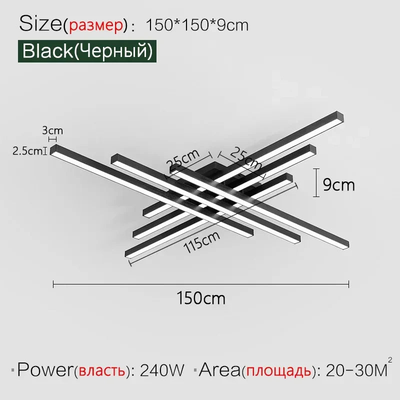 Afralia™ Modern LED Ceiling Lamps for Bedroom and Living Room