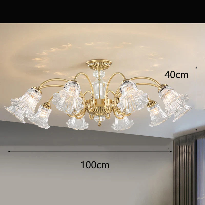 Afralia™ Luxury Crystal Chandelier Pendant Light for Living and Dining Room