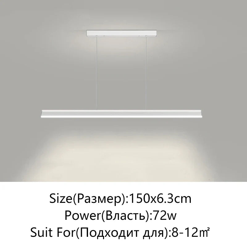 Afralia™ Minimalist LED Chandelier for Home Villa Living Room Bedroom Dining Study Lighting