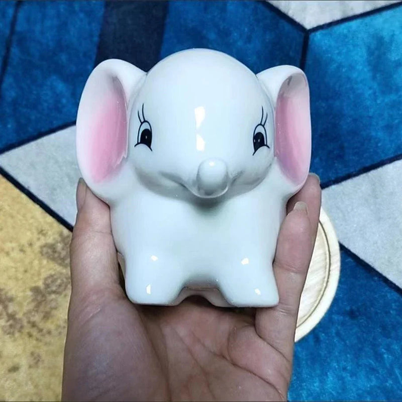 Afralia™ Animal Cartoon Ceramic Flowerpot for Nursery Planting - Cute Rabbit Elephant Sheep Octopus